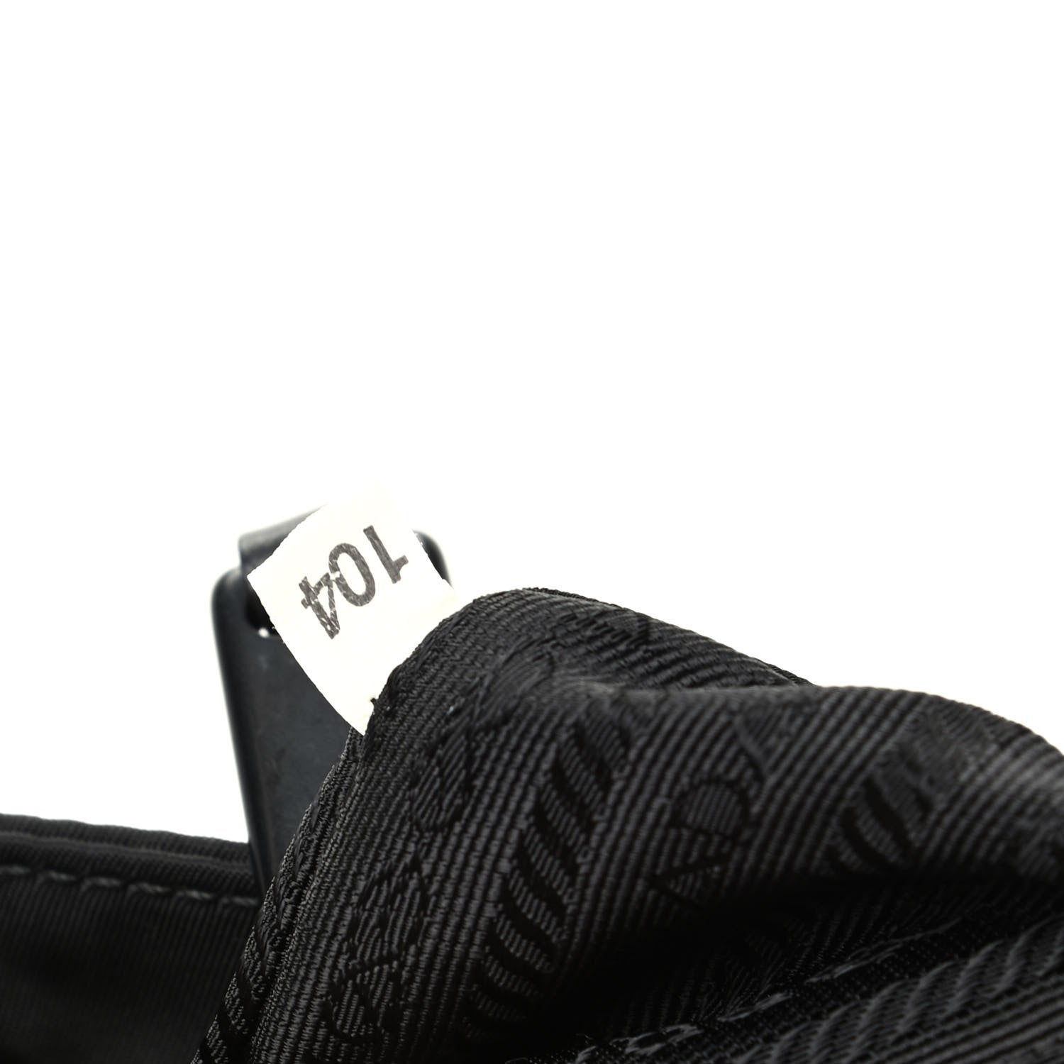 Prada Tessuto Nylon Calfskin Chain Tote Black 9 of 10