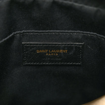 Saint Laurent Grained Lambskin Monogram Lou Camera Bag Black 7 of 9