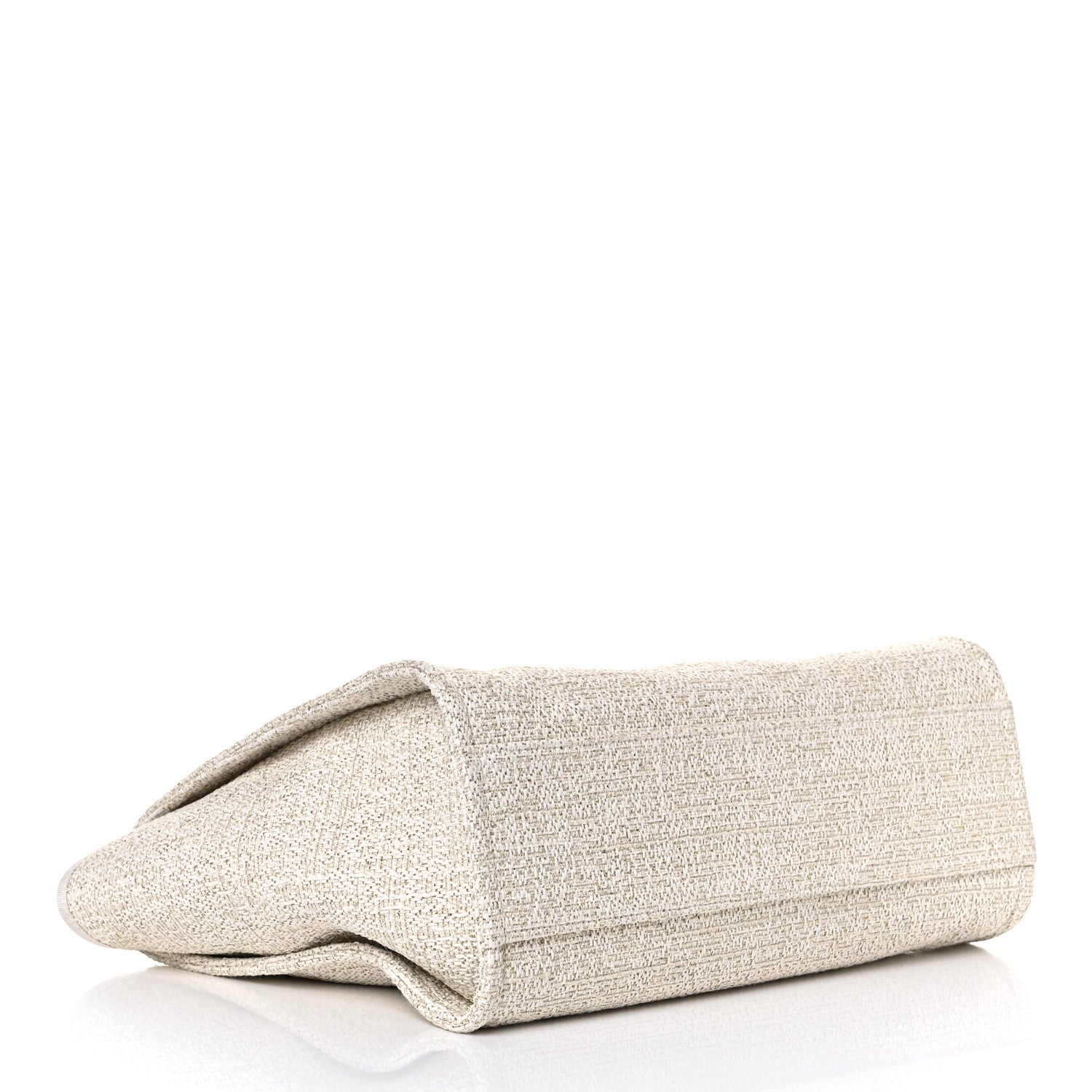 Chanel Lurex Boucle Small Deauville Tote Ivory 4 of 10
