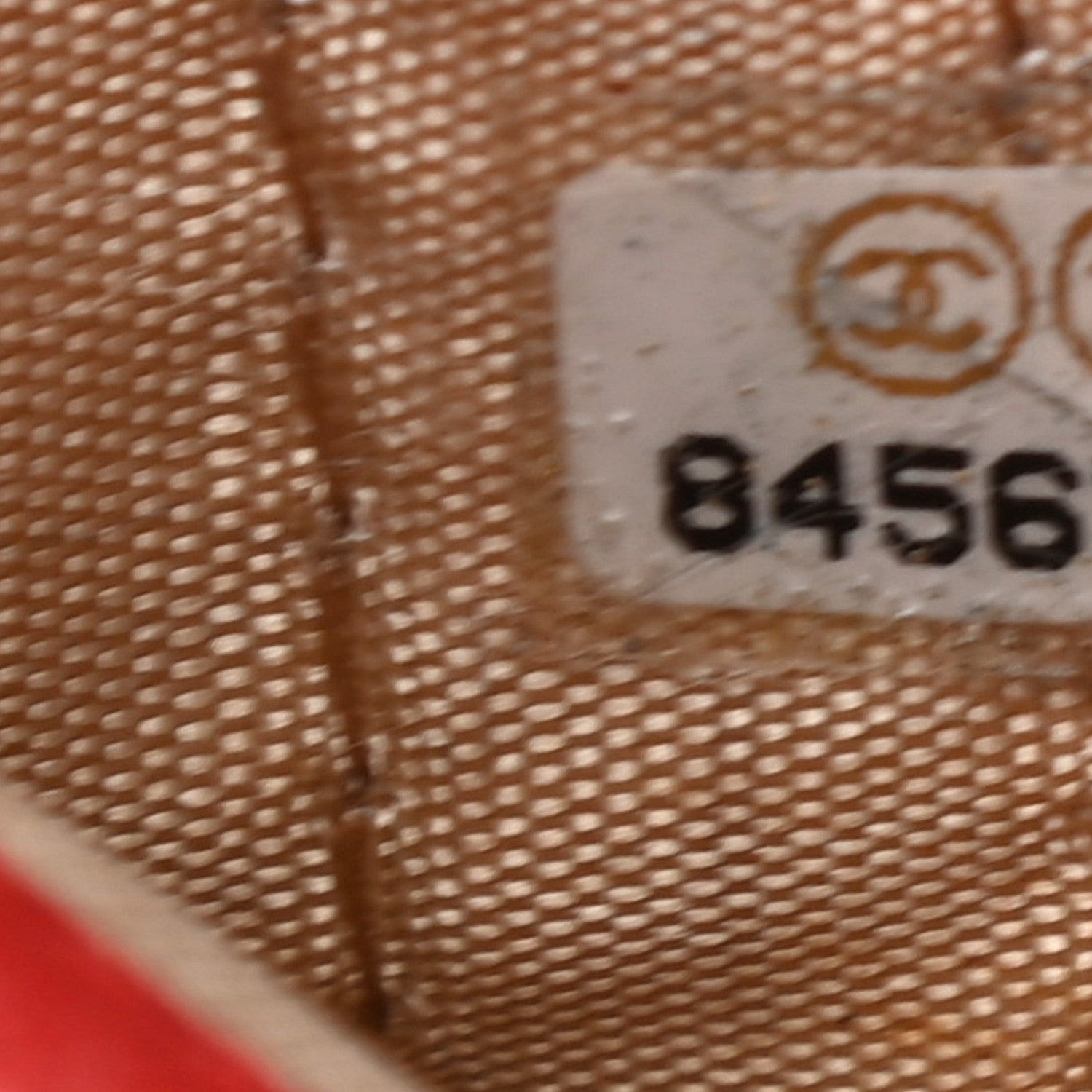 Chanel Grained Calfskin CC Button Yen Wallet Red 7 of 13