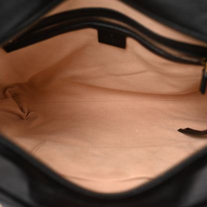 Gucci Vintage Calfskin Matelasse Medium GG Marmont Slim Tote Black 5 of 10