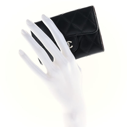 Chanel Lambskin Quilted 4 Key Holder Black 2 of 9