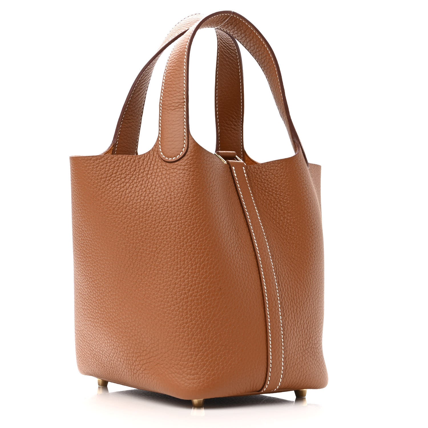 Hermes Taurillon Clemence Picotin Lock 18 PM Gold 3 of 11