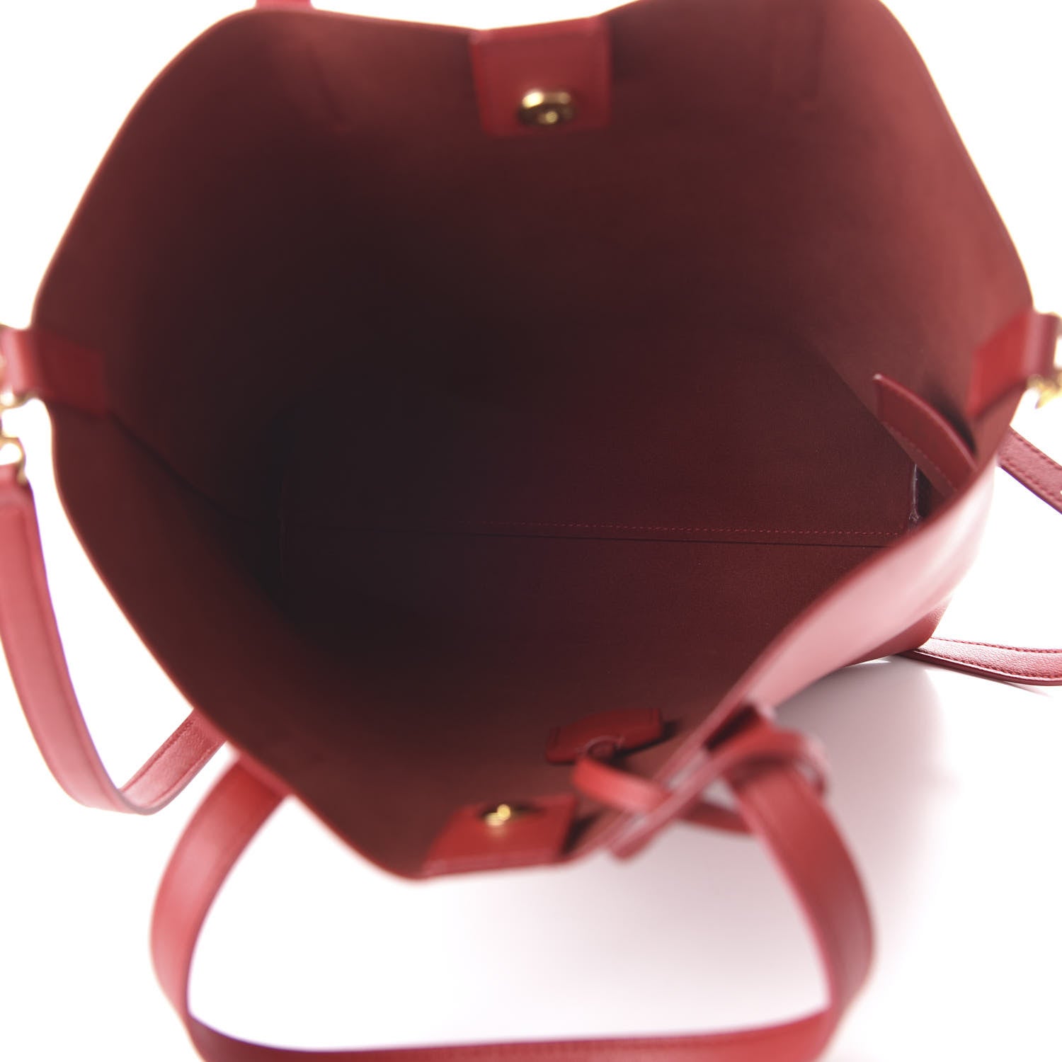 Saint Laurent Calfskin Toy Shopping Tote Rouge Opyum 6 of 10
