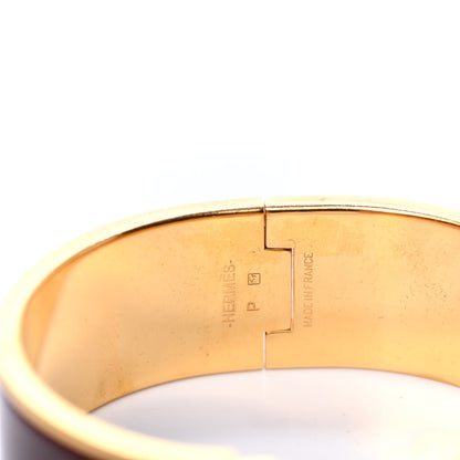 Hermes Enamel Wide Clic Clac H Bracelet PM Rouge H 4 of 5