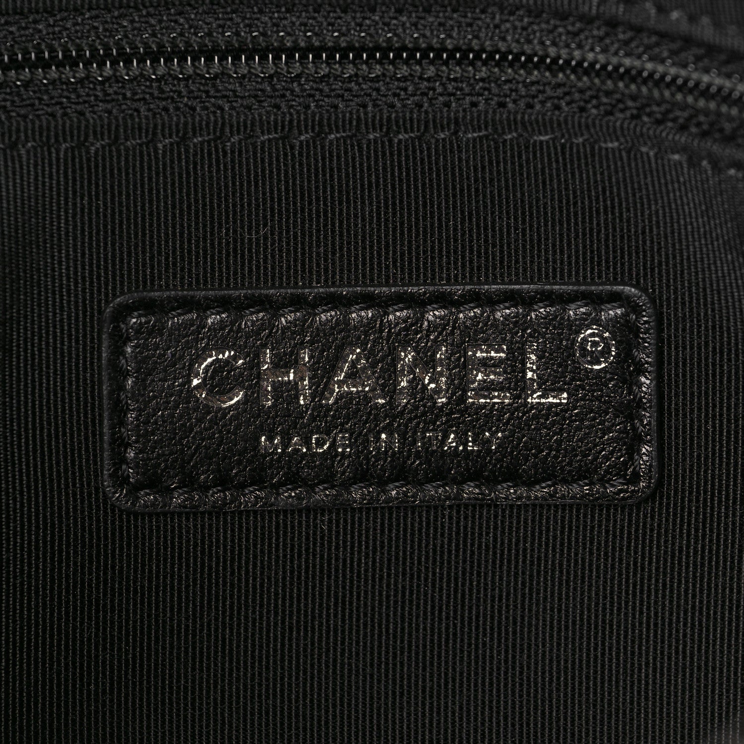 Chanel Calfskin Chain 20s Signe Waist Bag Black 6 of 9