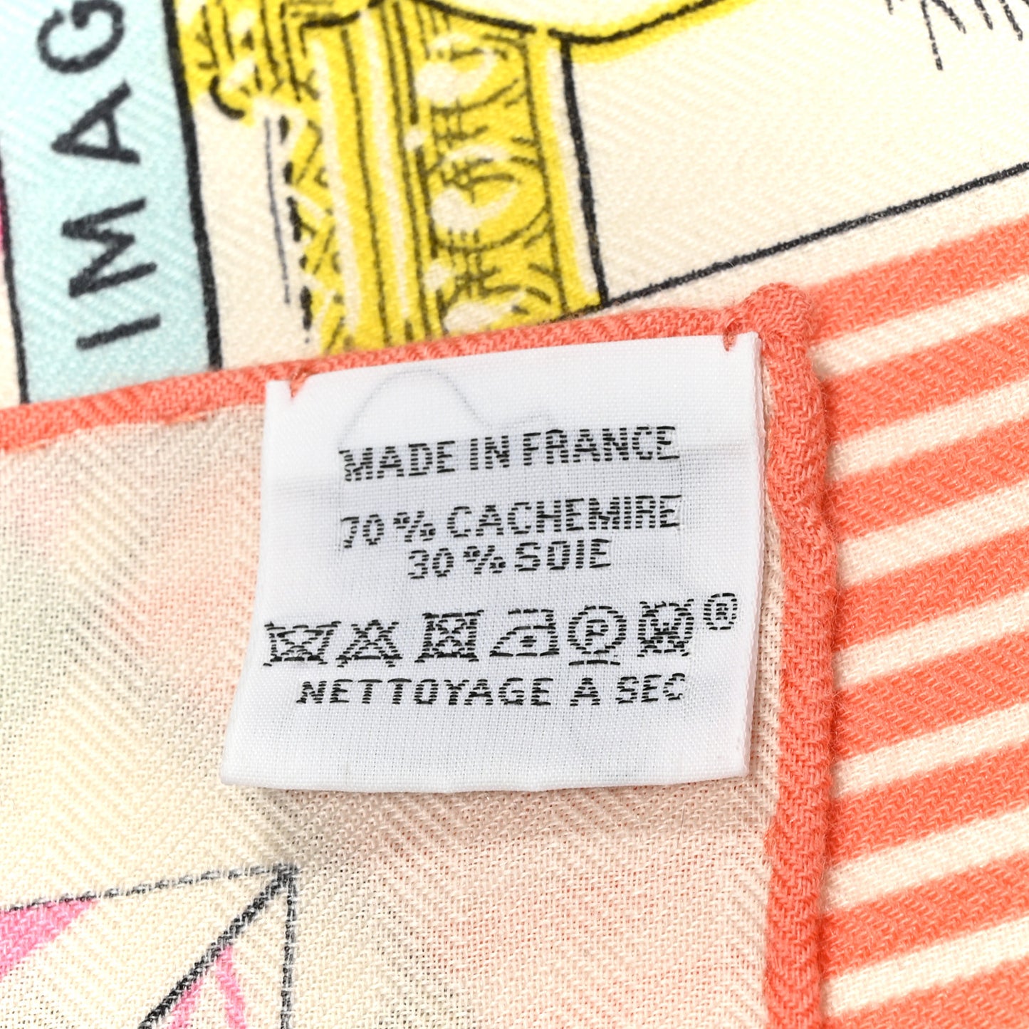 Cashmere Silk Grand Theatre Nouveau Shawl 140 White Rose Jaune Pale