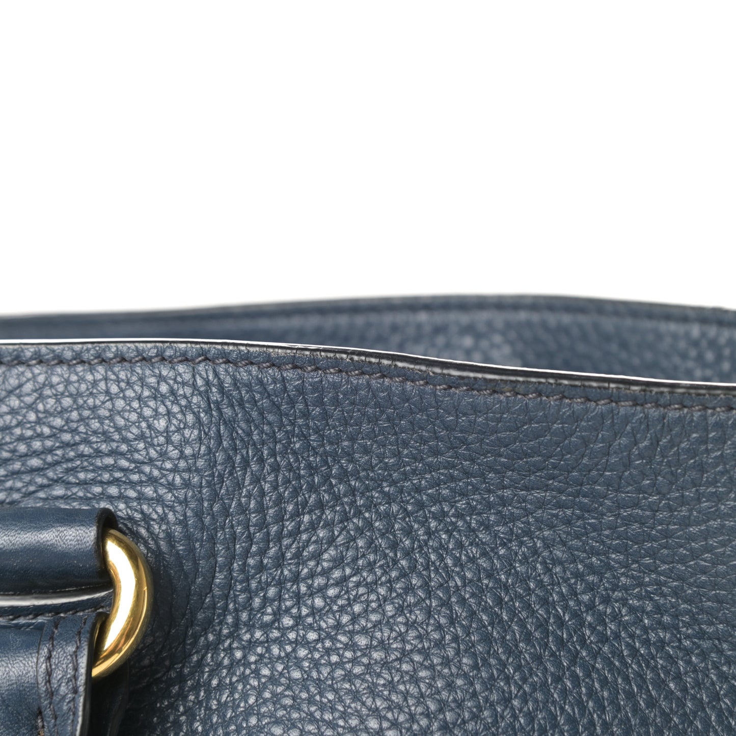 Vitello Daino Shopping Tote Inchiostro