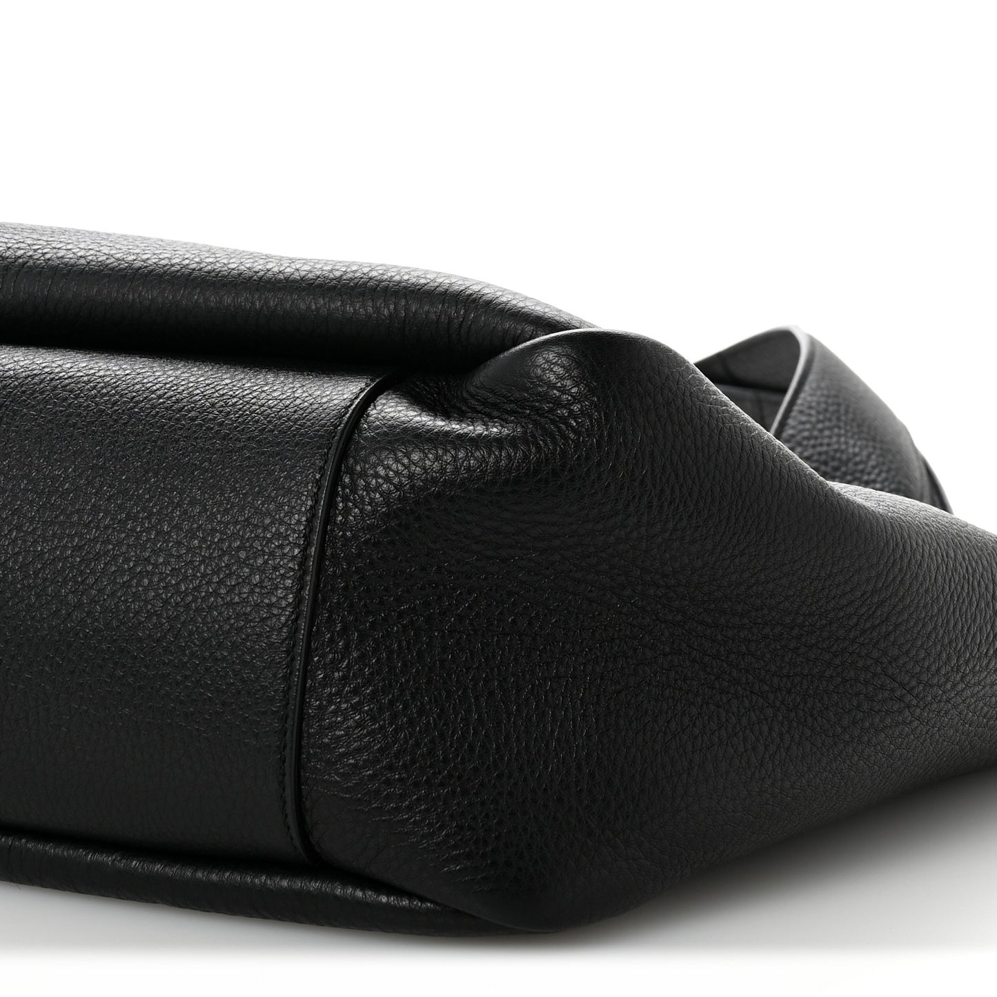 Grained Deerskin Bea Tote Black