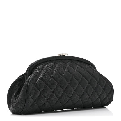 Chanel Caviar Quilted Timeless Clutch Black 3 of 10