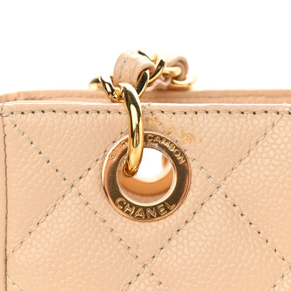 Chanel Caviar Quilted Petit Shopping Tote PST Beige Clair 12 of 12
