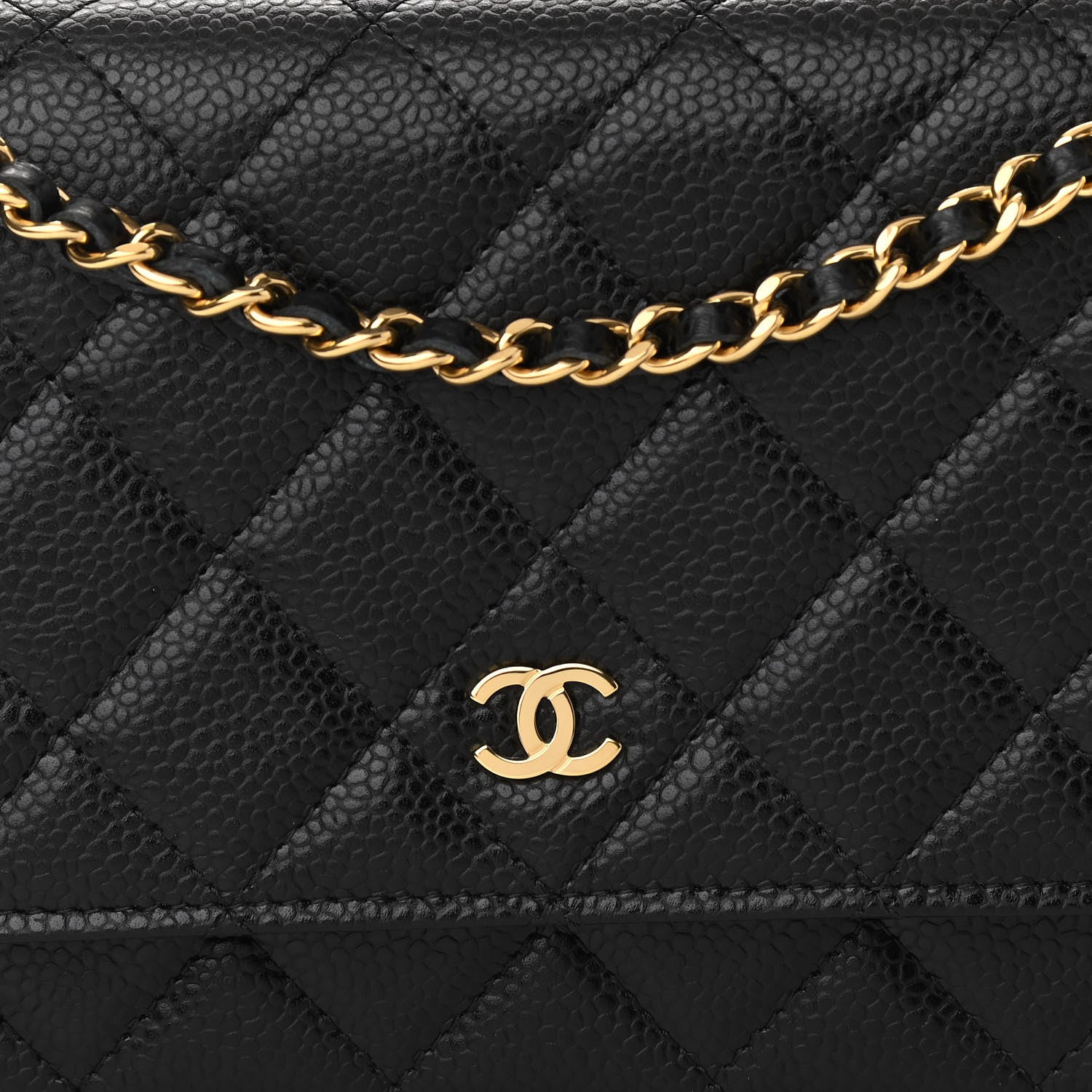 Chanel Caviar Quilted Wallet On Chain WOC Black 8 of 11
