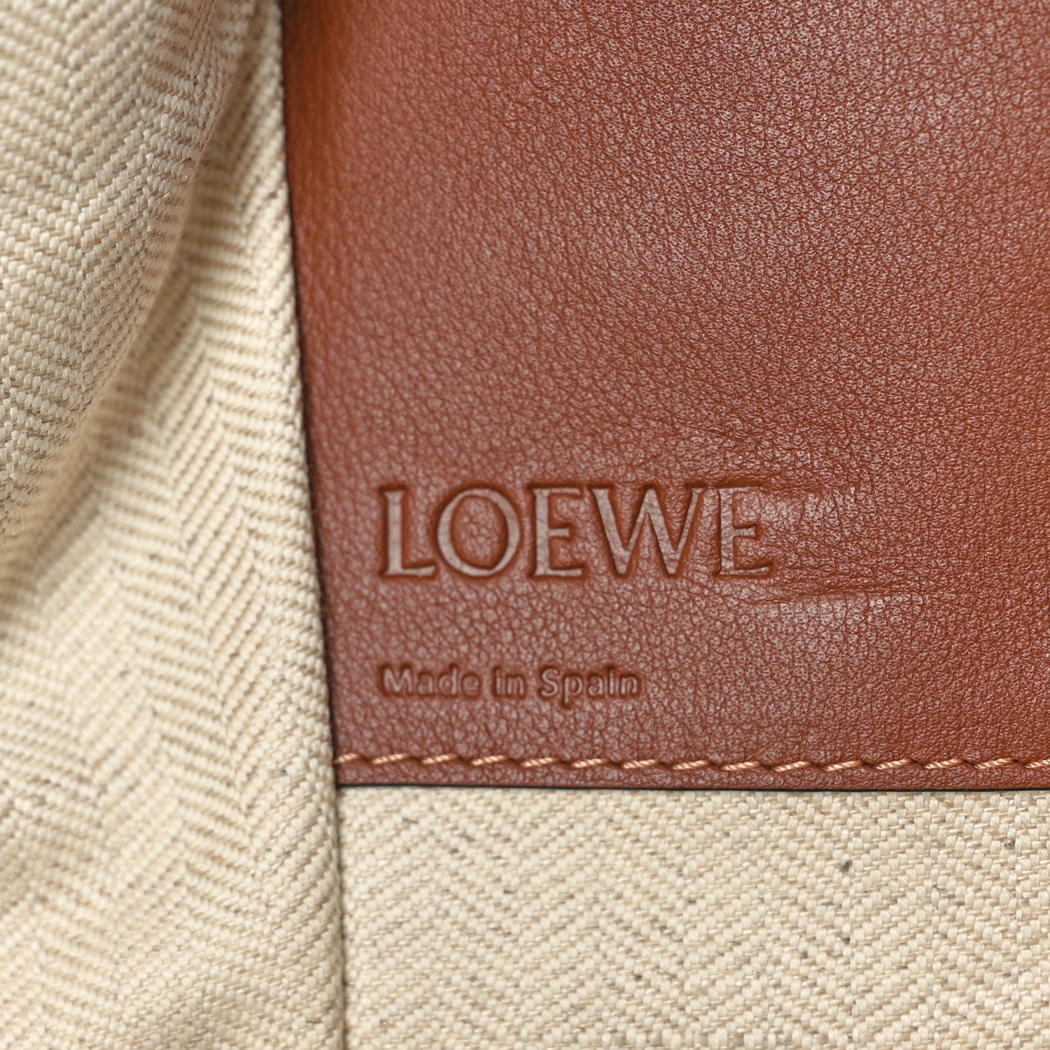 Loewe Grained Calfskin Medium Hammock Shoulder Bag Tan 6 of 10