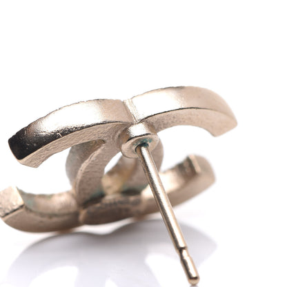 Chanel Crystal CC Earrings Gold 6 of 7