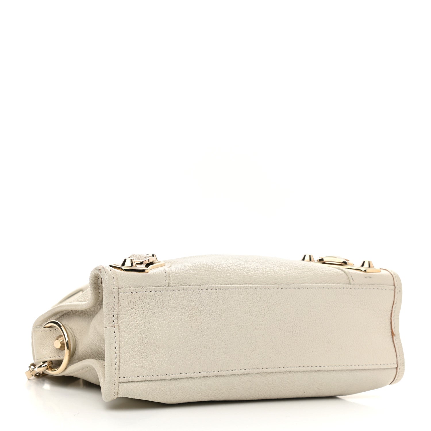 Balenciaga Chevre Gold Metallic Edge Hardware Mini City Ivory 4 of 11
