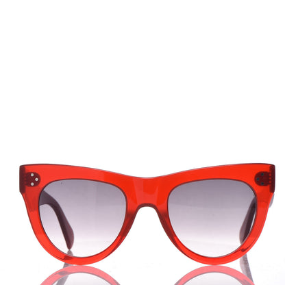 Celine Acetate Cat Eye Sunglasses CL400616 Red 2 of 7