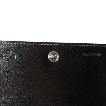 Fendi Zucchino Compact Wallet Toro Mogano Panna 11 of 15