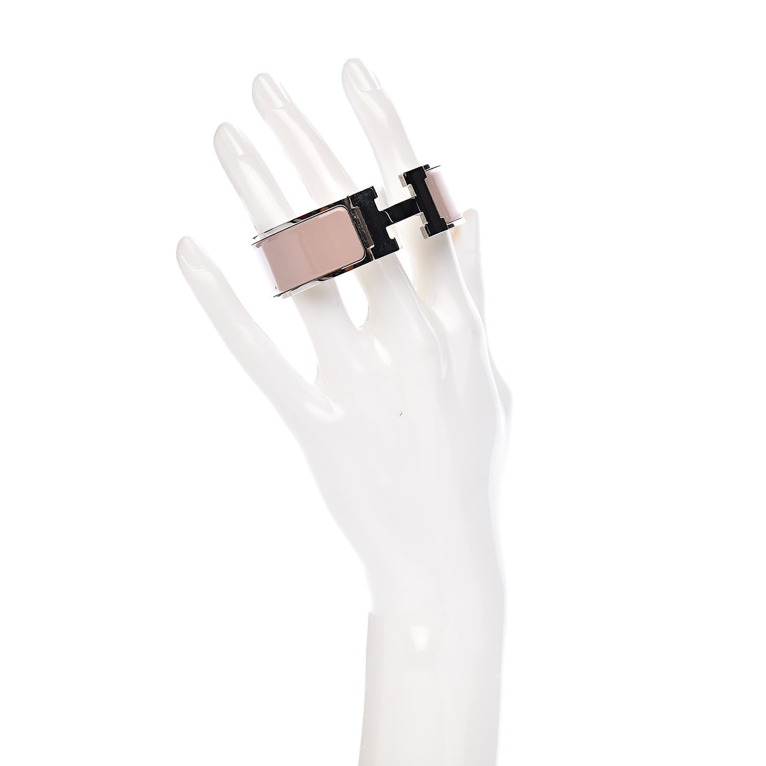 Hermes Enamel Wide Clic Clac H Bracelet PM Marron Glace 2 of 4