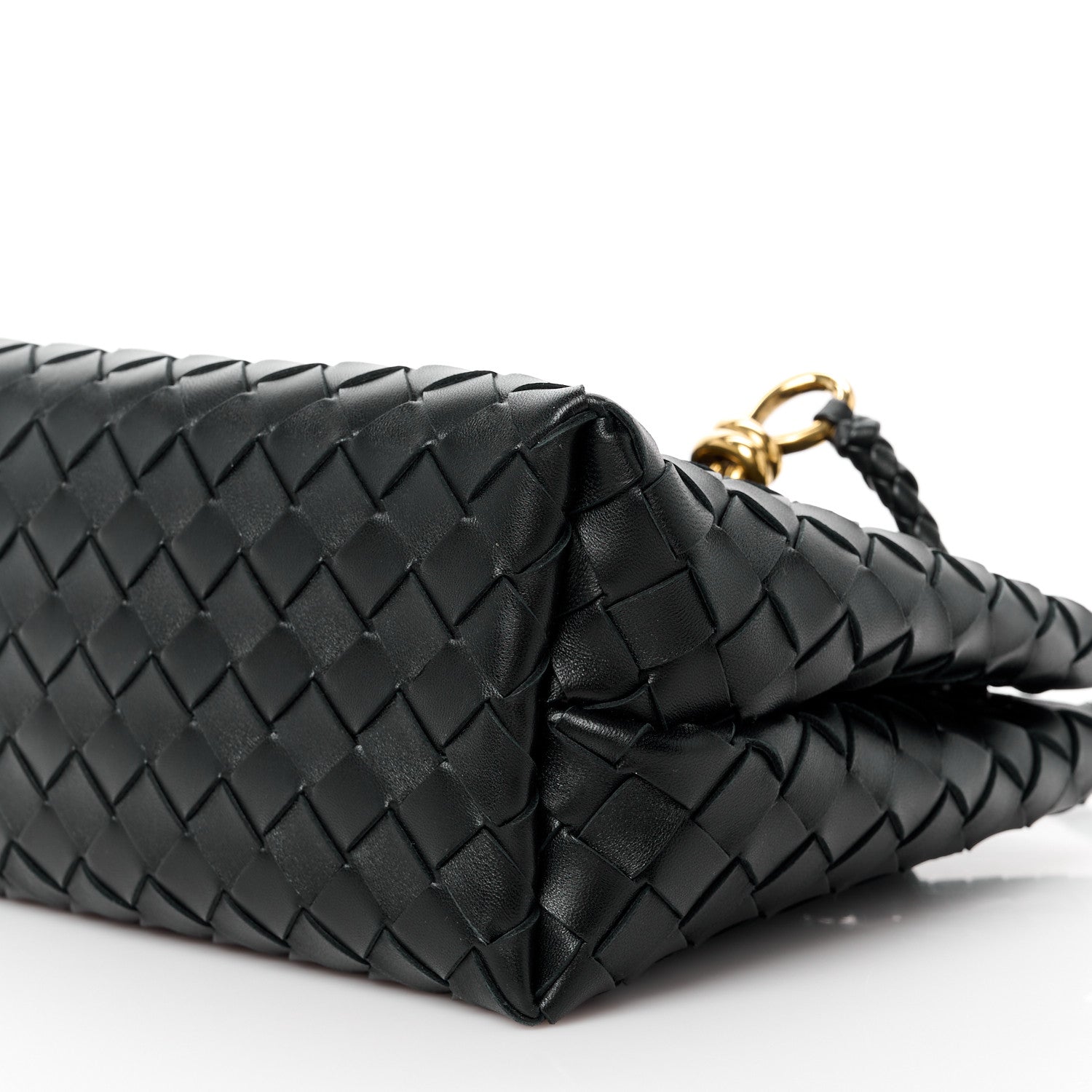 Bottega Veneta Nappa Intrecciato Small Andiamo Shoulder Bag Black 10 of 10