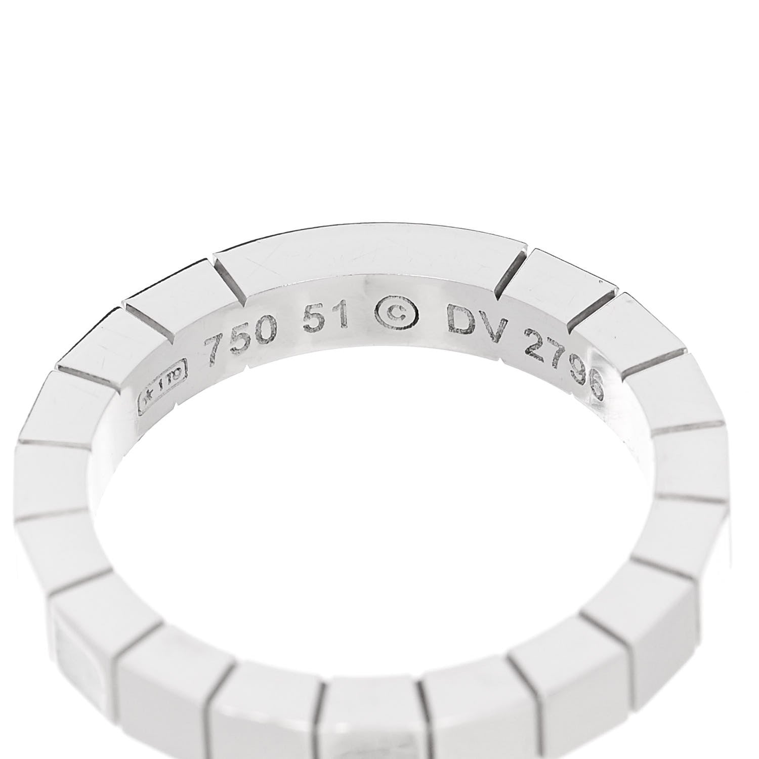 Cartier 18K White Gold Lanieres Ring 51 5.75 4 of 4