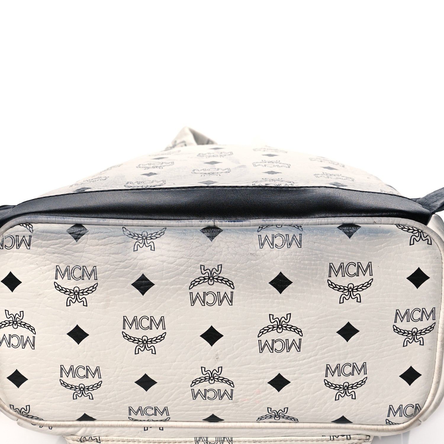 MCM Visetos Small Side Stud Stark Backpack White 18 of 18