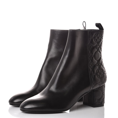 Louis Vuitton Lambskin Upstage Ankle Boots 40 Black 3 of 10