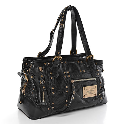 Louis Vuitton Lambskin Riveting Black 3 of 10