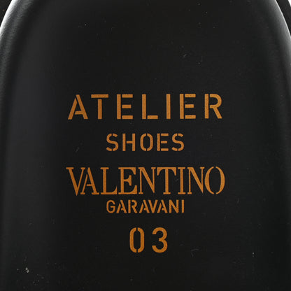 Valentino Garavani Kidskin Atelier 03 Rose Edition Double Buckle Slide Sandals 40 Black 7 of 9