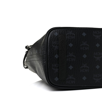 MCM Visetos Medium Liz Reversible Shopper Tote Black 6 of 7