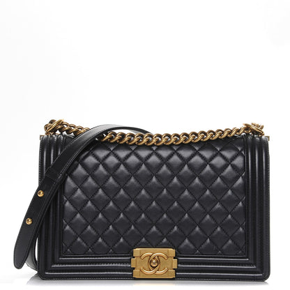 Chanel Lambskin Quilted New Medium Boy Flap Black 1 of 7
