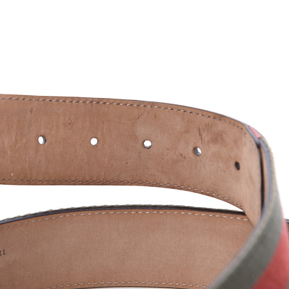 Gucci Calfskin Web Interlocking G Belt 95 38 5 of 6
