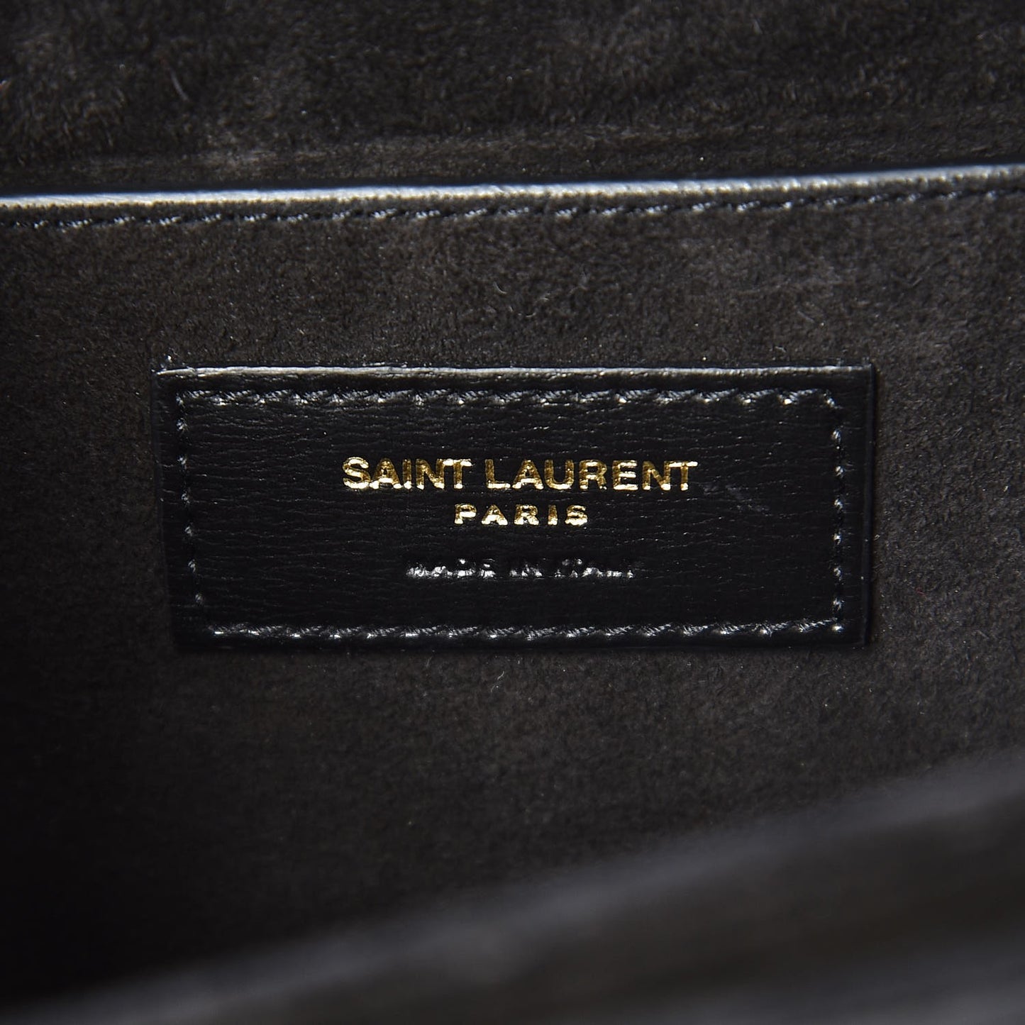 Smooth Calfskin Suede Medium Bellechasse Black