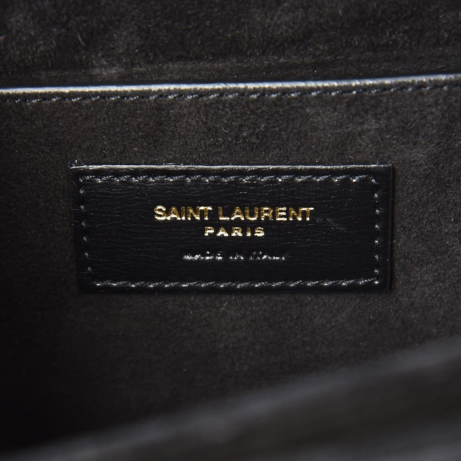 Saint Laurent Smooth Calfskin Suede Medium Bellechasse Black 7 of 7