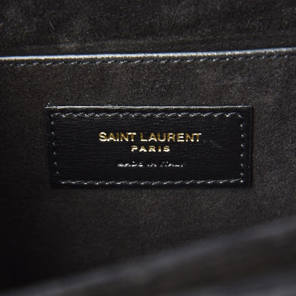 Saint Laurent Smooth Calfskin Suede Medium Bellechasse Black 7 of 7