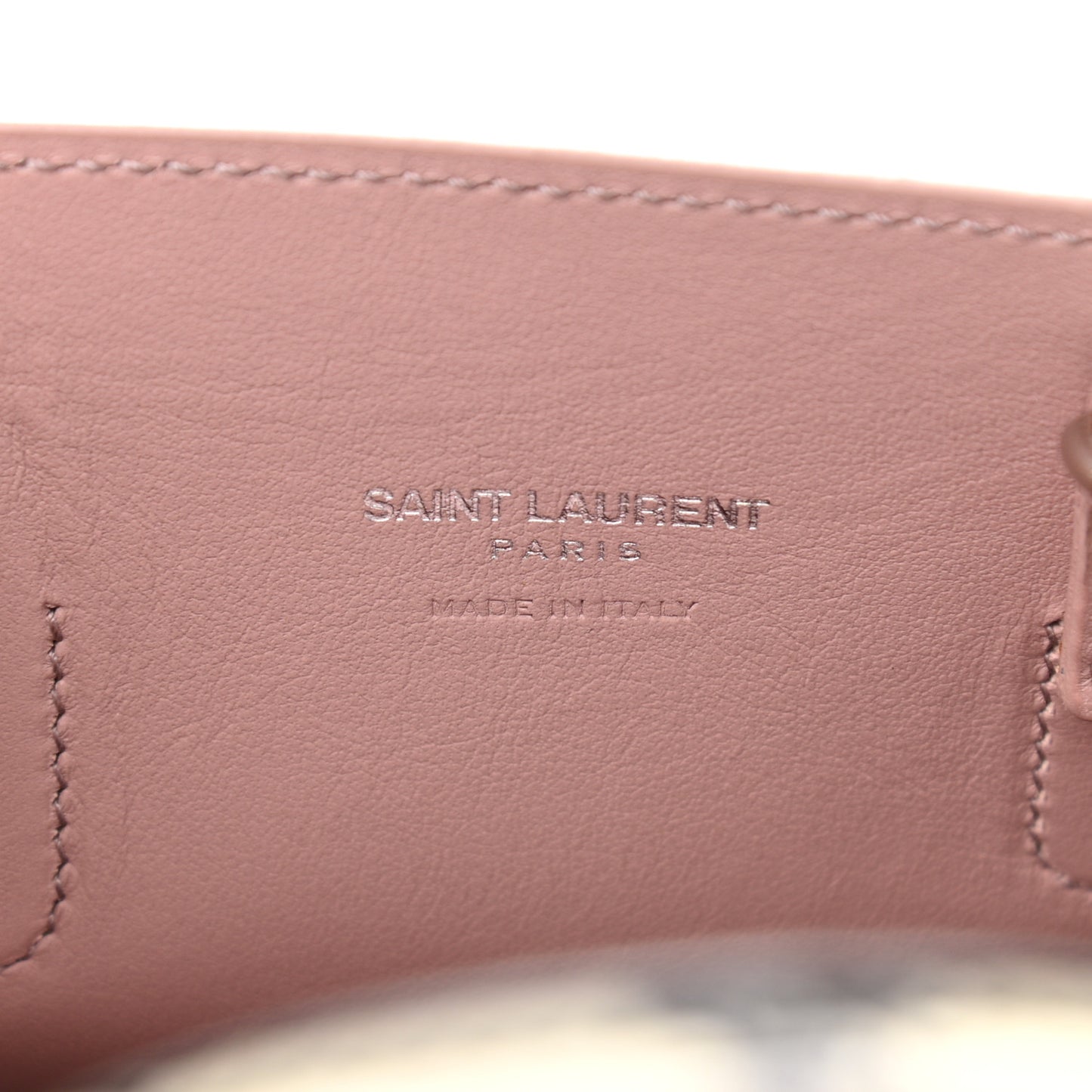 Calfskin Python Embossed Nano Sac De Jour Powder Pink