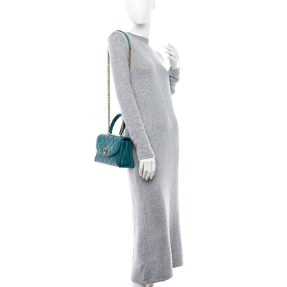 Chanel Lambskin Quilted Medium Trendy Spirit Top Handle Bag Green 2 of 11