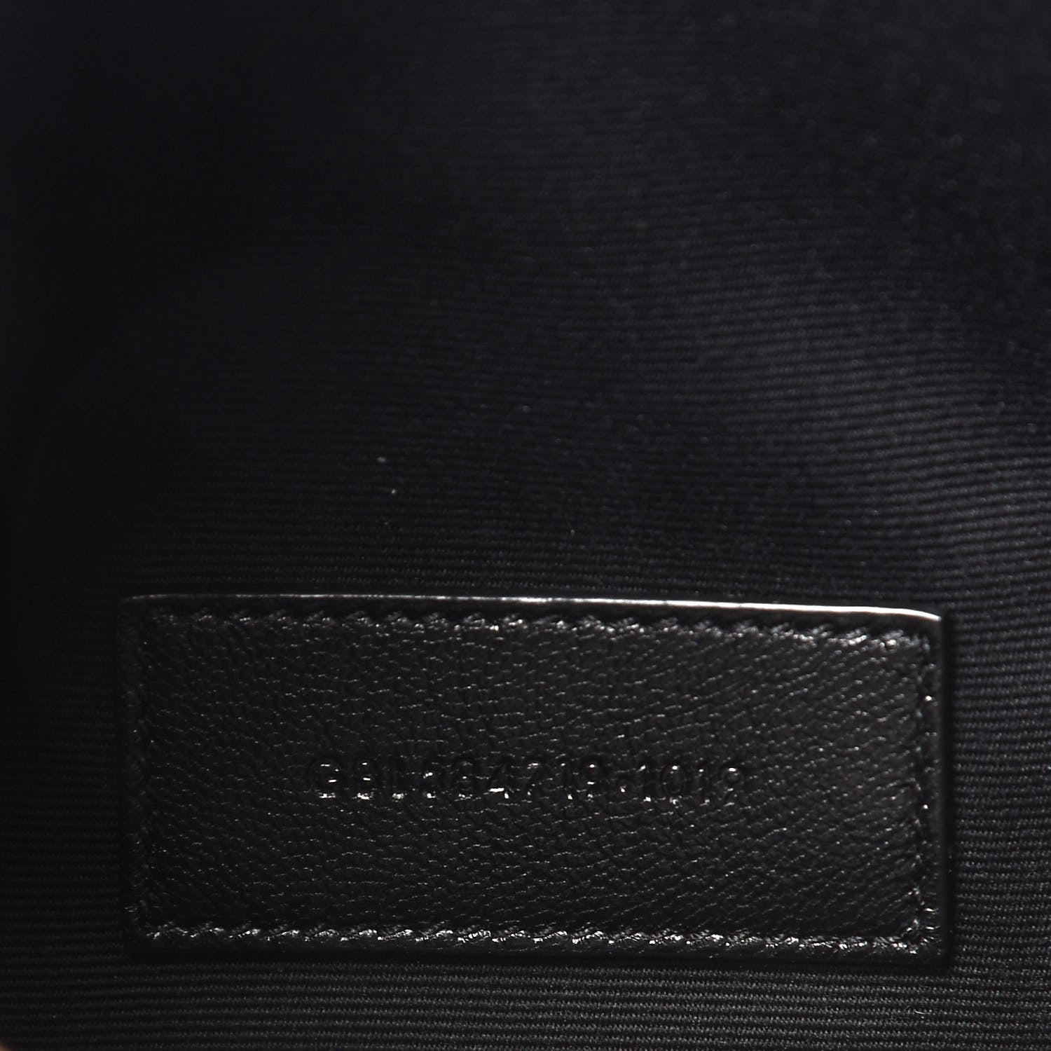 Saint Laurent Grain De Poudre Chevron Monogram Large Bill Pouch Cork 9 of 10