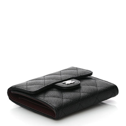 Chanel Caviar Quilted Compact Flap Wallet Black 4 of 12