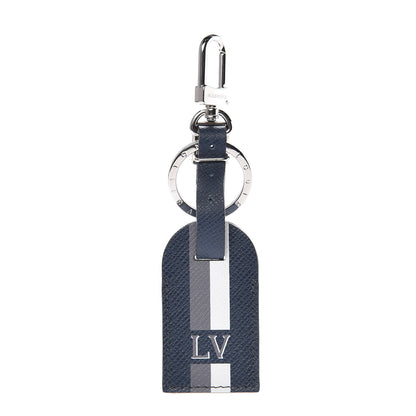 Louis Vuitton Taiga My Travel Tag Bag Charm and Key Holder Ocean 1 of 3