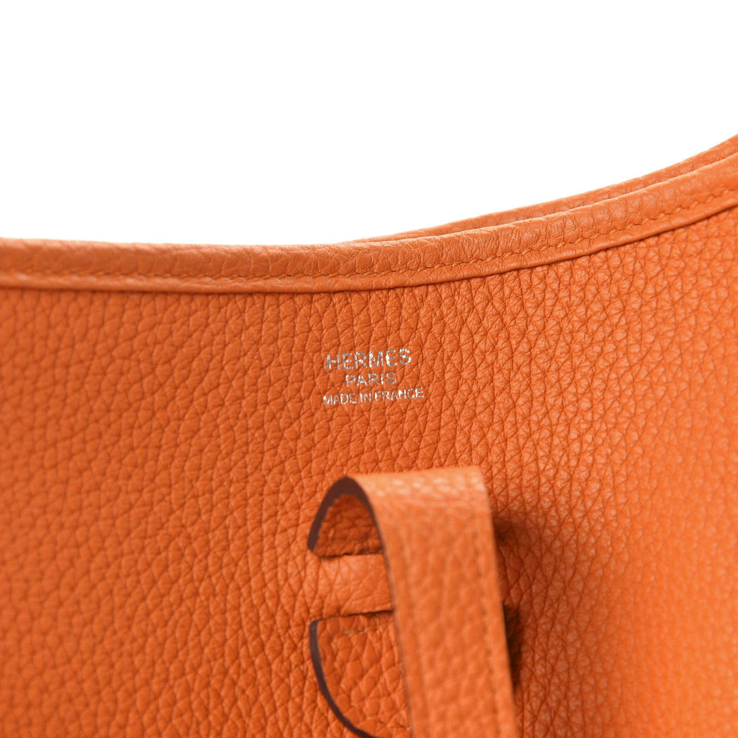 Hermes Togo Evelyne III PM Orange 9 of 9