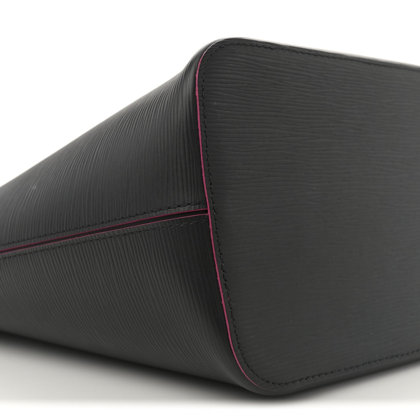 Epi Neverfull MM Black Hot Pink