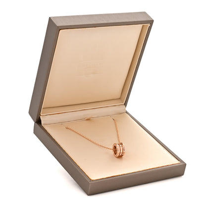 Bulgari 18K Rose Gold B.Zero1 Pendant Necklace 7 of 7