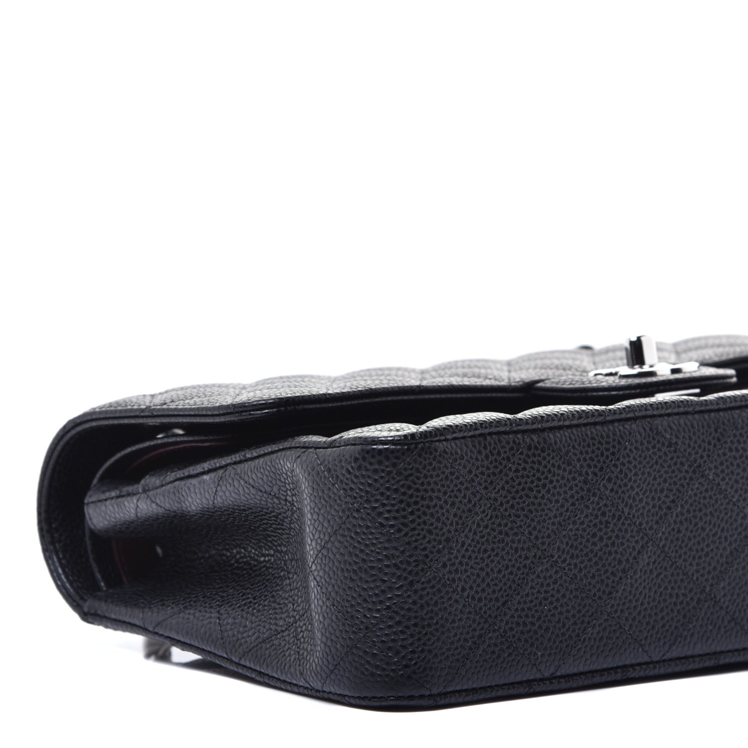 Chanel Caviar Quilted Medium Double Flap Black 8 of 10