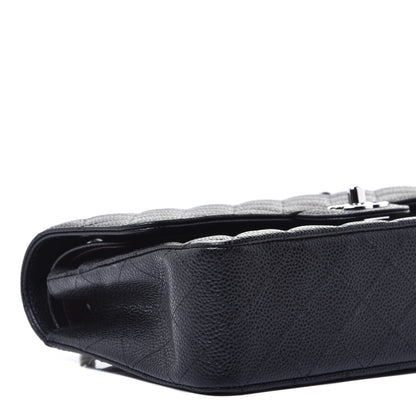 Chanel Caviar Quilted Medium Double Flap Black 8 of 10