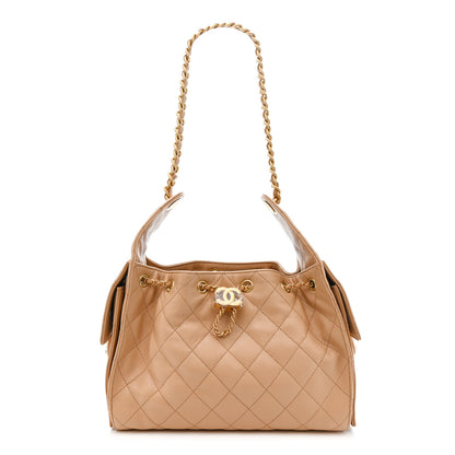 Chanel Caviar Quilted Small Chanel 25 Handbag Dark Beige 1 of 10