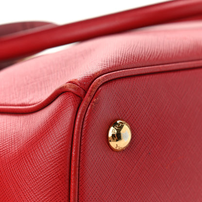 Prada Saffiano Lux Medium Tote Fuoco 10 of 19
