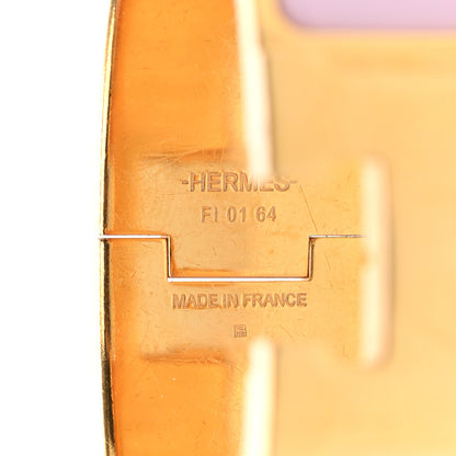 Hermes Enamel Wide Clic Clac H Bracelet GM Rose Dragee 3 of 3