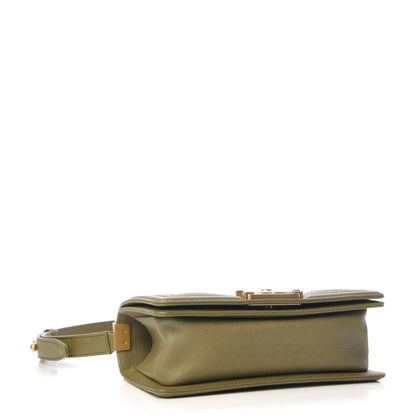 Chanel Caviar Quilted Small Boy Flap Khaki 4 of 8