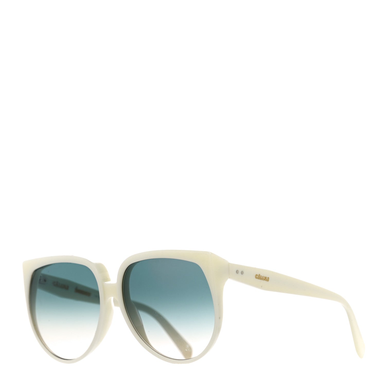 Celine Acetate Oversized Sunglasses CL400481 White 1 of 7