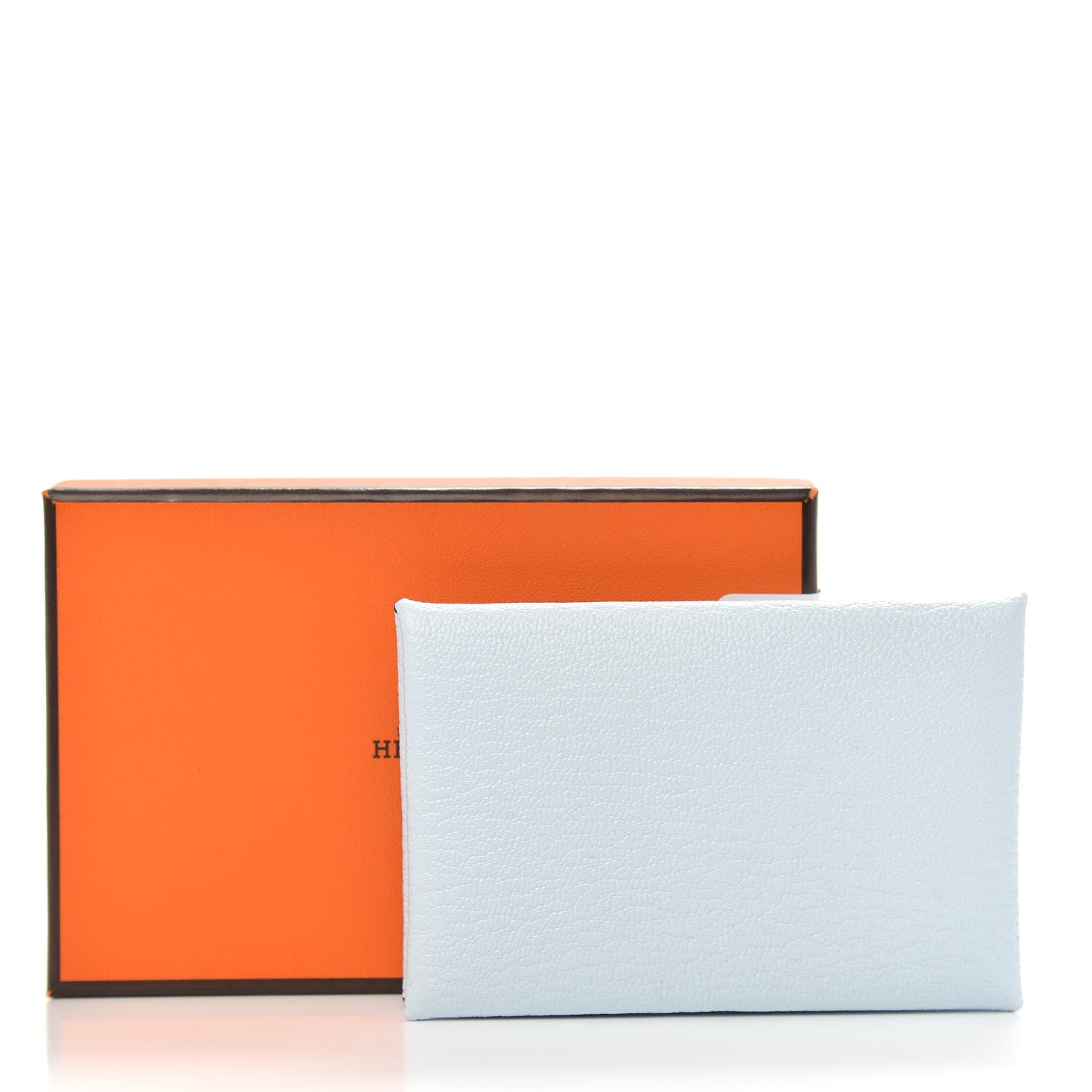 Hermes Chevre Mysore Calvi Card Case Bleu Brume 8 of 8